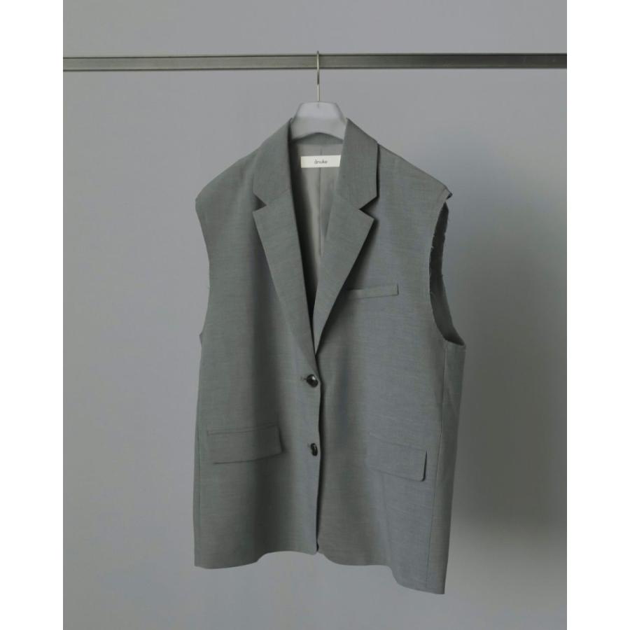 ベスト+ジレ anuke | Cutoff over vest anuke（アンヌーク） (アンヌーク）Cutoff Over Vest 即納 SALE