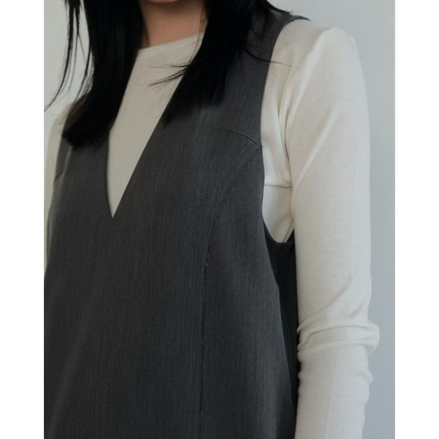 anuke（アンヌーク） SALE ANUKE (アンヌーク）Cutoff Vneck Onepiece