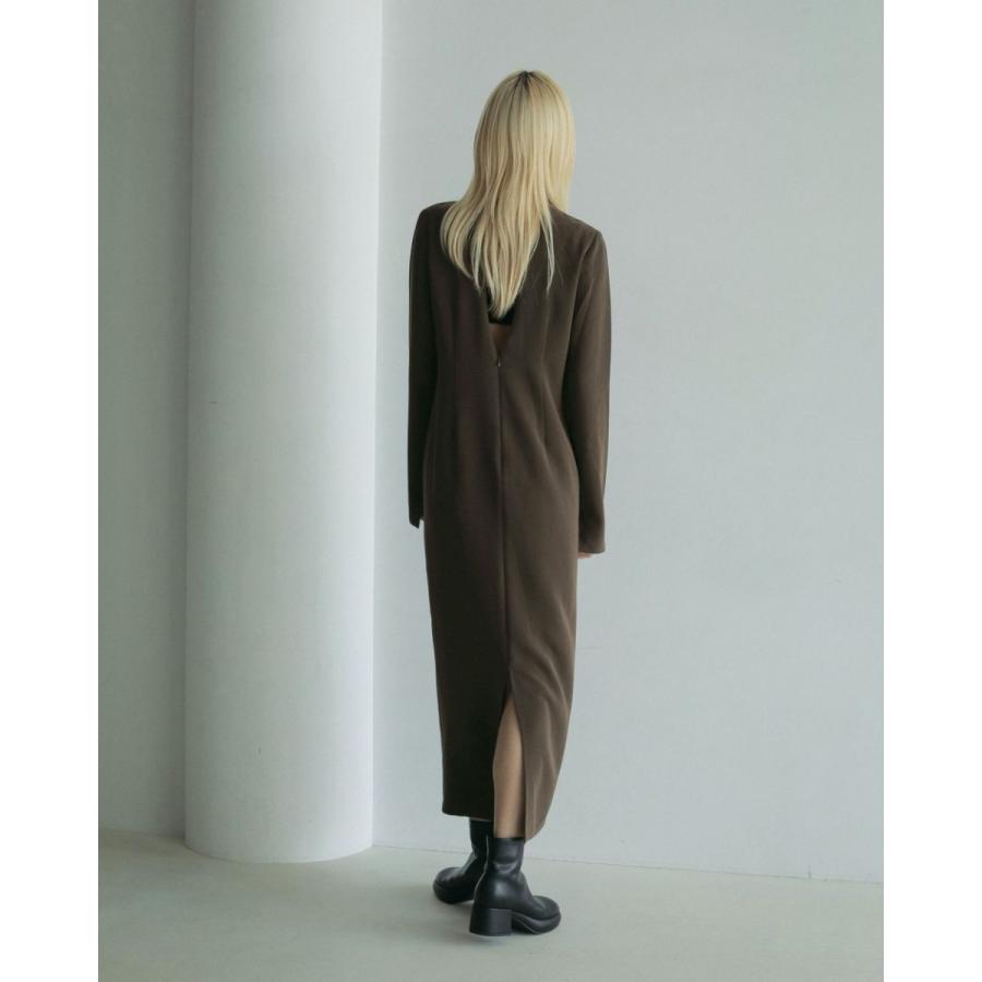 anuke（アンヌーク） (アンヌーク）Backopen Georgette Onepiece 即日