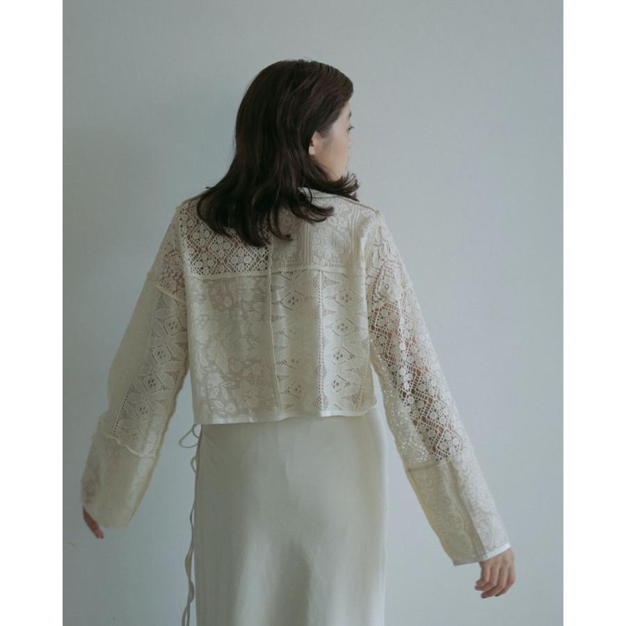 anuke（アンヌーク） (アンヌーク）Patchwork Lace Cardigan 即納