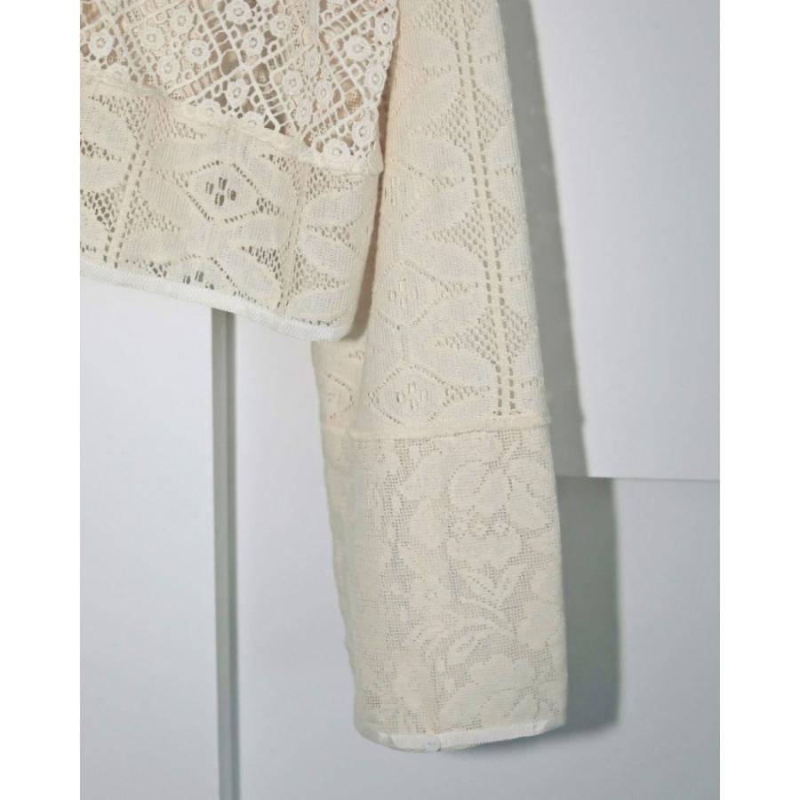 anuke（アンヌーク） (アンヌーク）Patchwork Lace Cardigan 即納