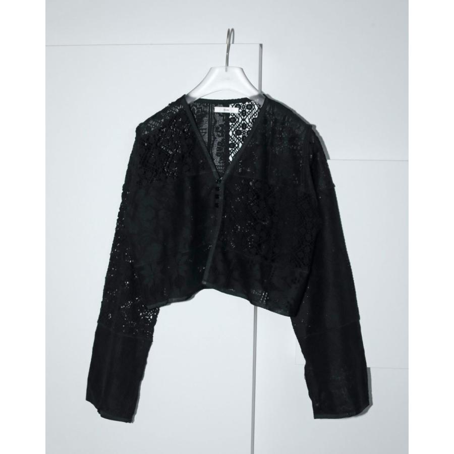 anuke（アンヌーク） (アンヌーク）Patchwork Lace Cardigan 即納