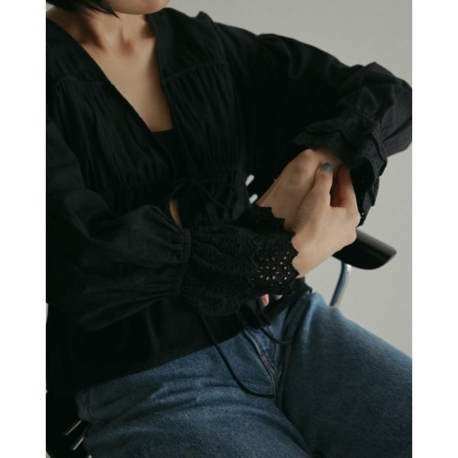 anuke（アンヌーク） (アンヌーク ）Vneck Lace Blouse 即納 : RAPTURE