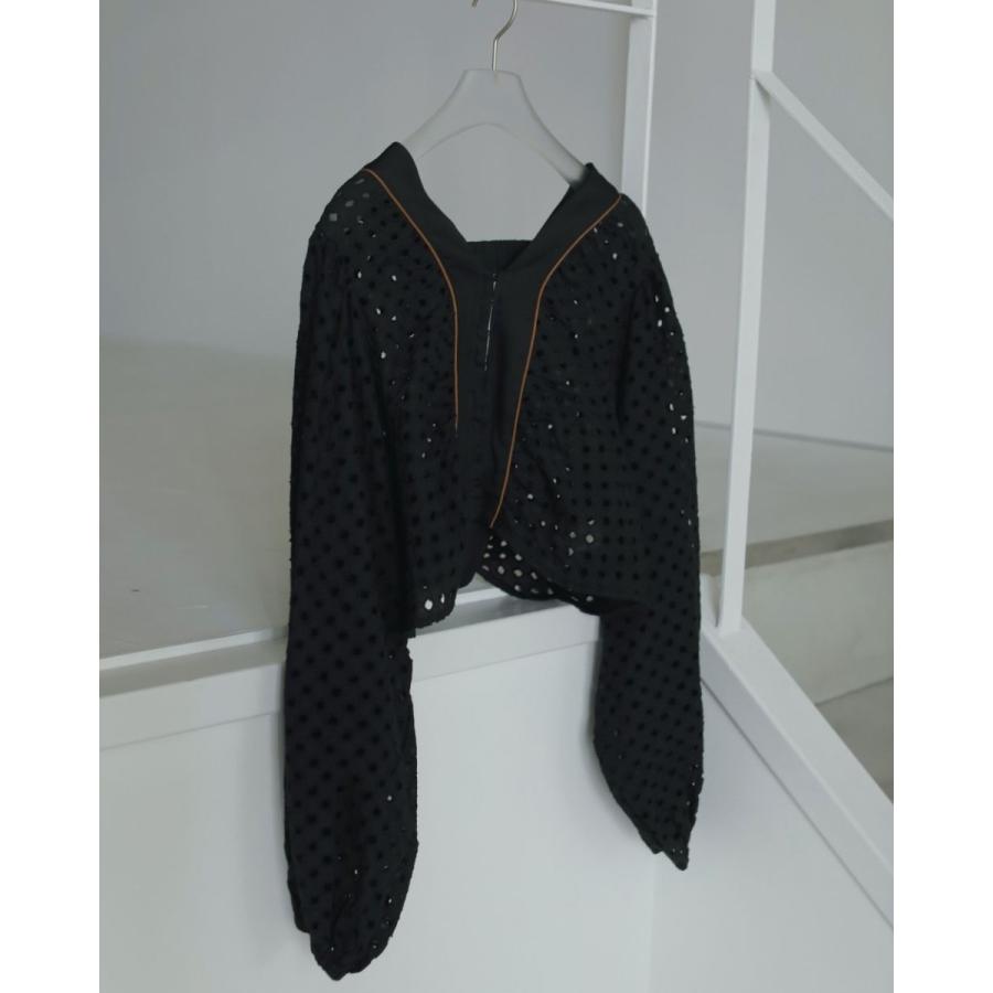 anuke（アンヌーク） (アンヌーク）Volume Cutwork Blouse 即納