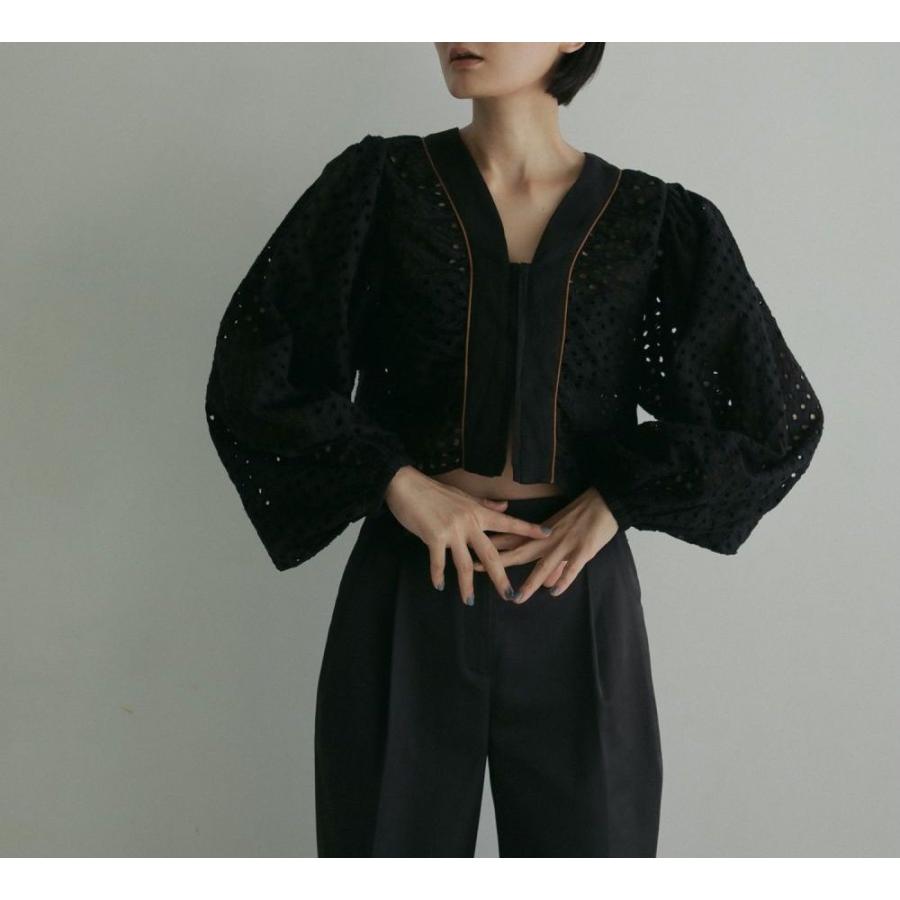 anuke（アンヌーク） (アンヌーク）Volume Cutwork Blouse 即納