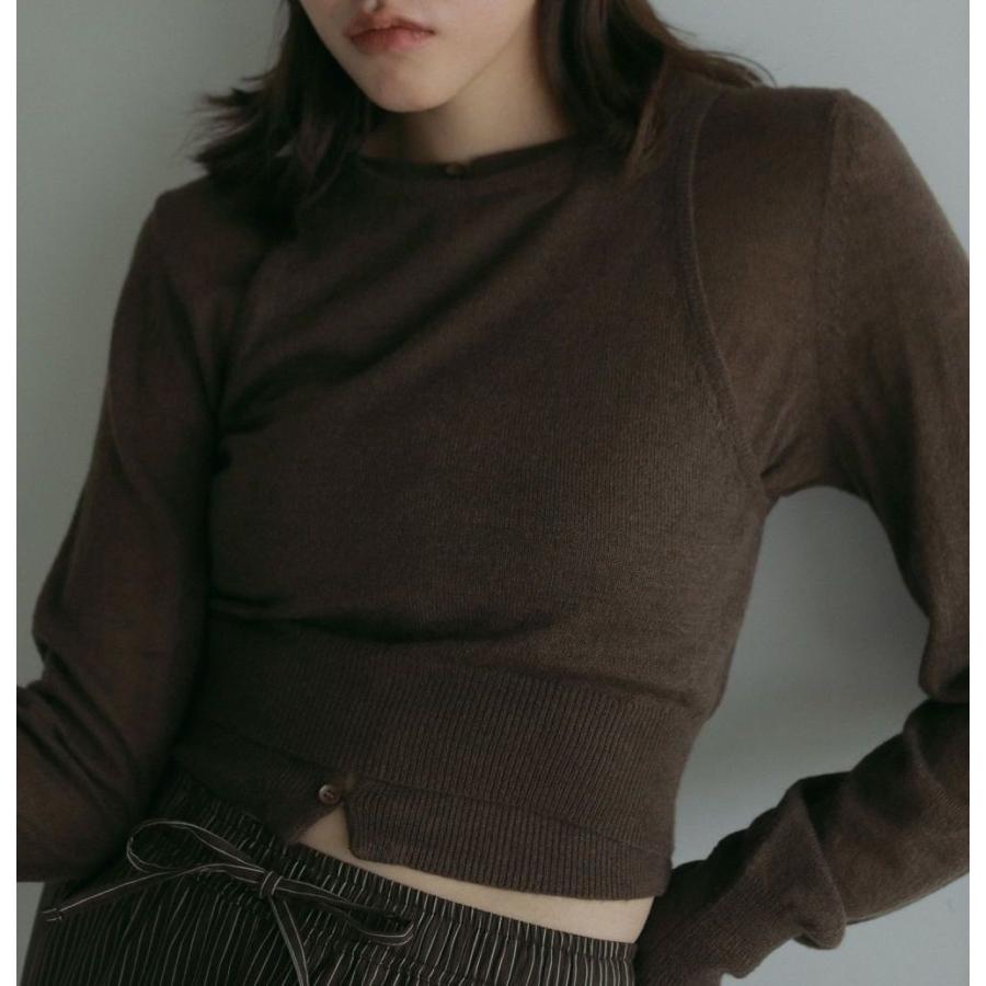 anuke（アンヌーク） SALE Layered Mohair Knit 即日発送 : RAPTURE