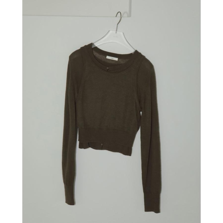 anuke【新品タグ付】Layered Mohair Knit anuke（アンヌーク） SALE Layered Mohair Knit 即日発送 : RAPTURE