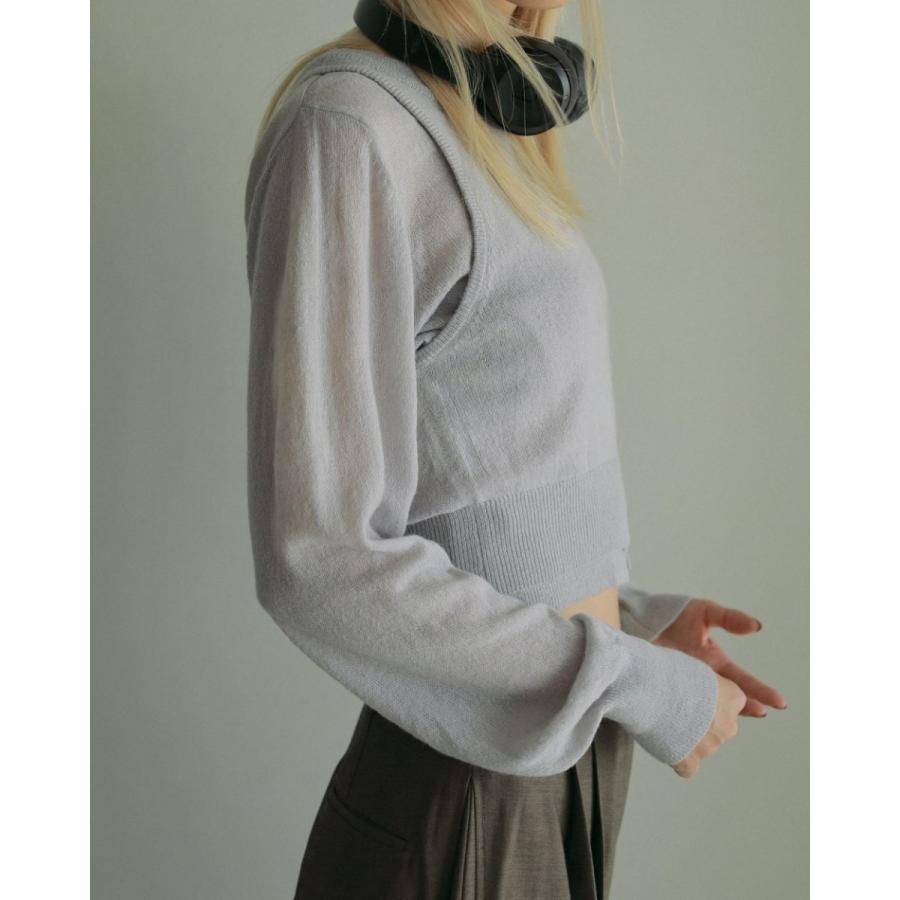 anuke（アンヌーク） SALE Layered Mohair Knit 即日発送 : RAPTURE