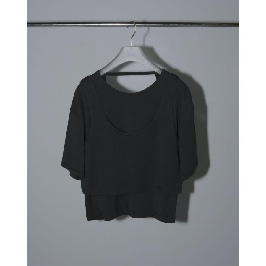 anuke（アンヌーク） (アンヌーク）Layered Cut T-shirts 即日発送