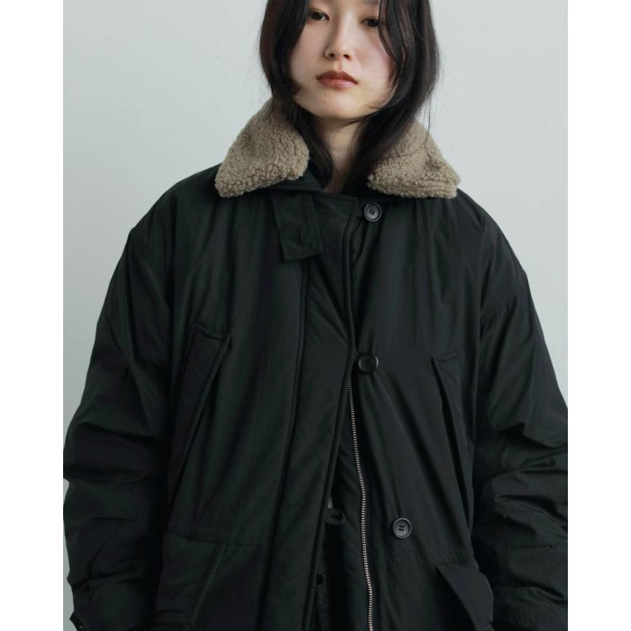 anuke Boacollar Padding Coat ブラック 36 anuke（アンヌーク） ボアカラーぺディングコート Boacollar Padding