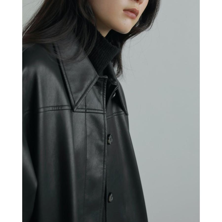 anuke エコレザーオーバージャケット Ecoleather Over Jacket/anuke'62420103 - Select Shop Loozel