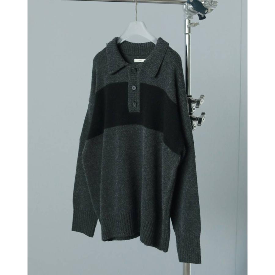 完売品 anuke アンヌーク Wool Polo Knit チャコールグレー ànuke online store（アンヌーク） / Wool Polo KnitWool Polo Knit