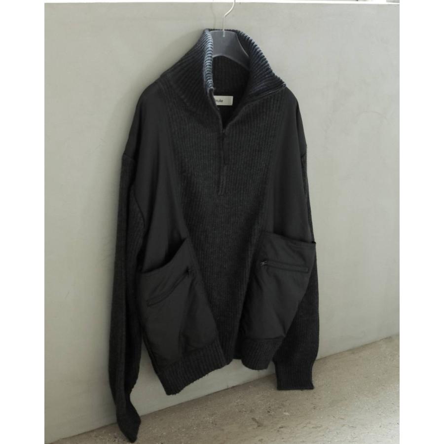 anuke（アンヌーク） アンヌークHalfzip Docking Knit 即日発送