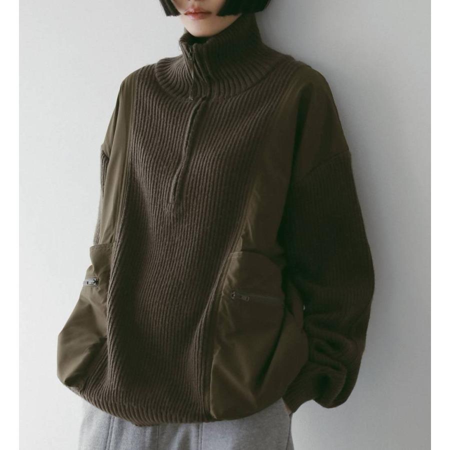 anuke（アンヌーク） アンヌークHalfzip Docking Knit 即日発送