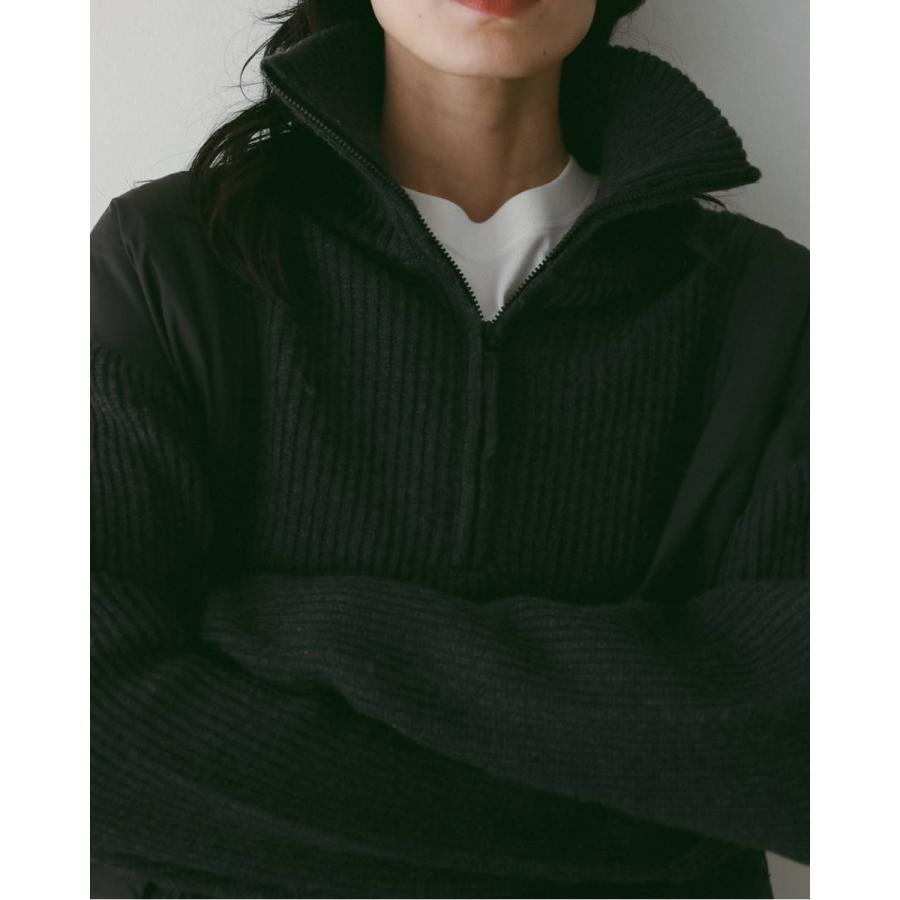 anuke（アンヌーク） アンヌークHalfzip Docking Knit 即日発送