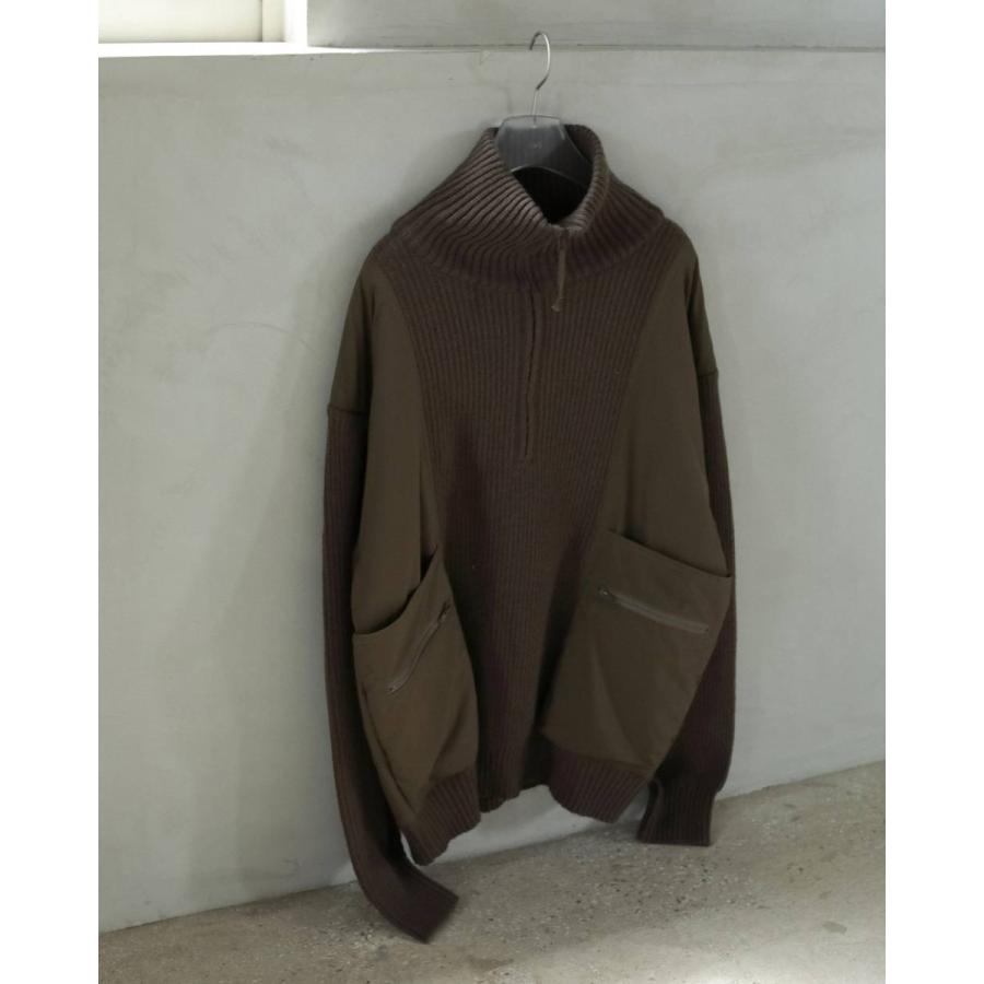 anuke（アンヌーク） アンヌークHalfzip Docking Knit 即日発送