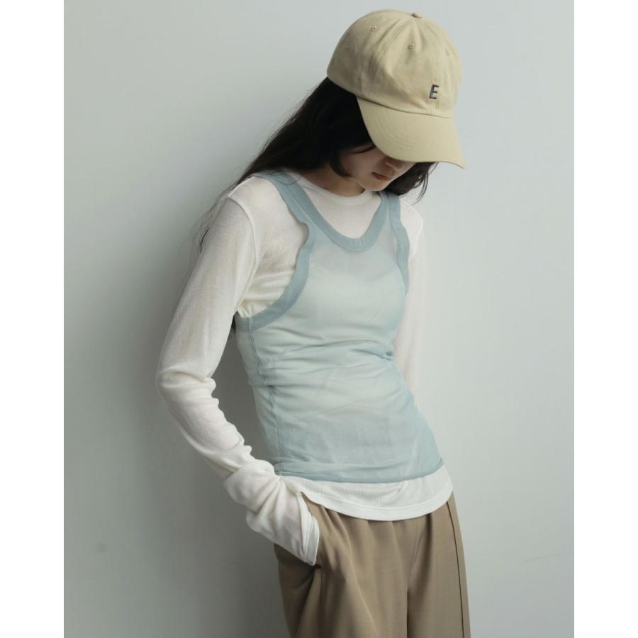 anuke（アンヌーク） SALE ANUKE Layered Sheer Long T-shirts 即日