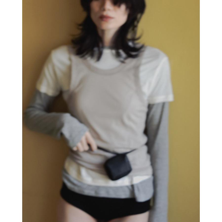 anuke（アンヌーク） SALE ANUKE Layered Sheer Long T-shirts 即日