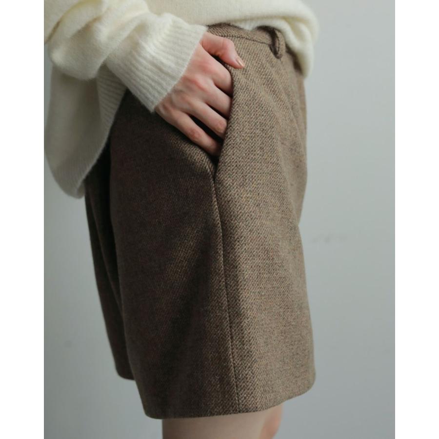 anuke（アンヌーク） Herringbone Short Pants へリンボーンショート