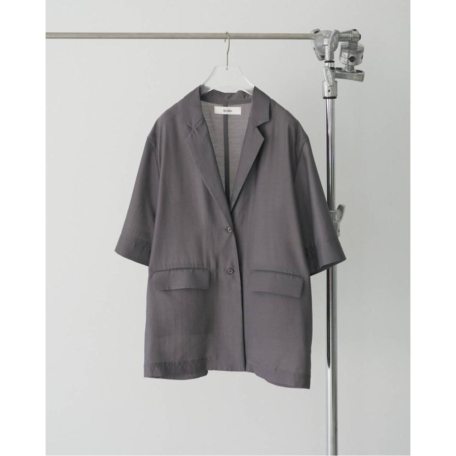 ジャケット・アウター anuke Half Sleeve Jacket セール】Half Sleeve Jacket（ノーカラージャケット）｜anuke