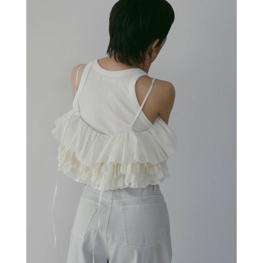 anuke（アンヌーク） Mesh Frill Camisole 即日発送 : RAPTURE - 通販