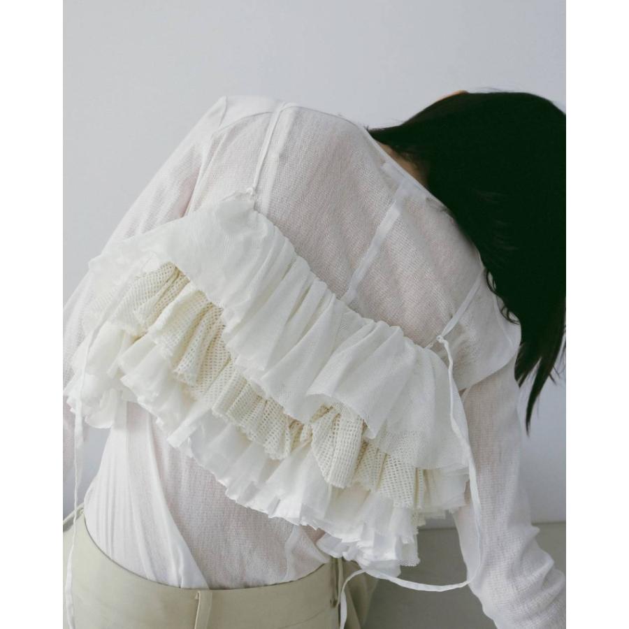 anuke（アンヌーク） Mesh Frill Camisole 即日発送 : RAPTURE - 通販
