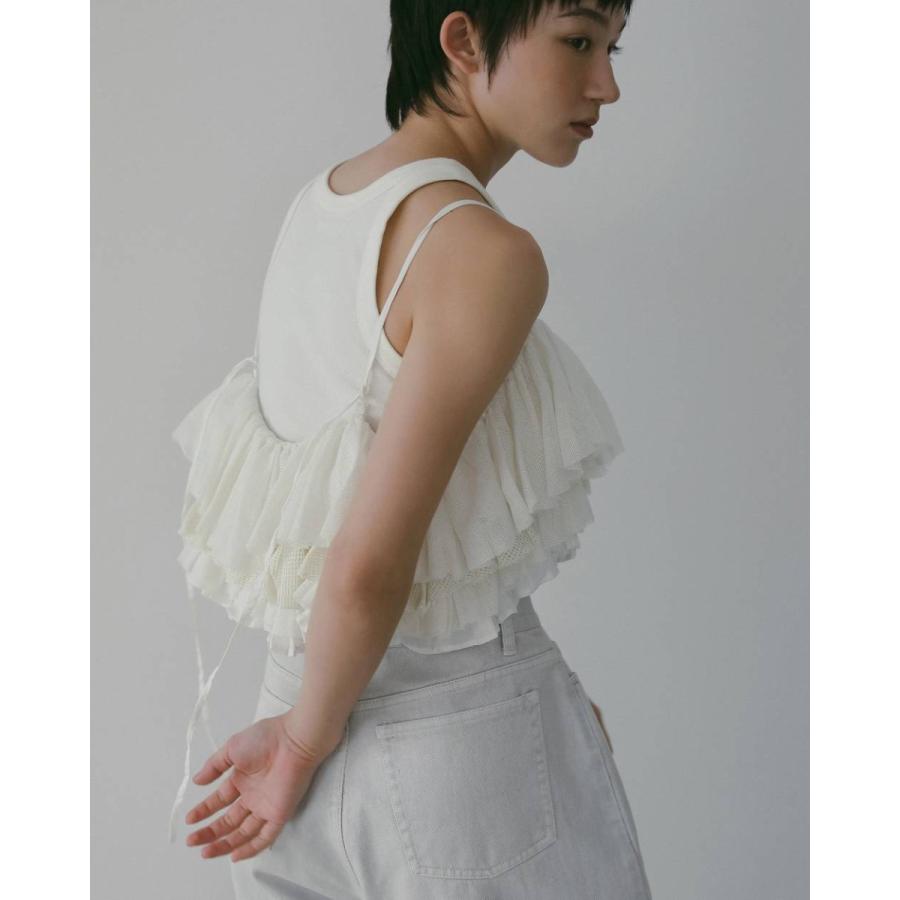 anuke（アンヌーク） Mesh Frill Camisole 即日発送 : RAPTURE - 通販