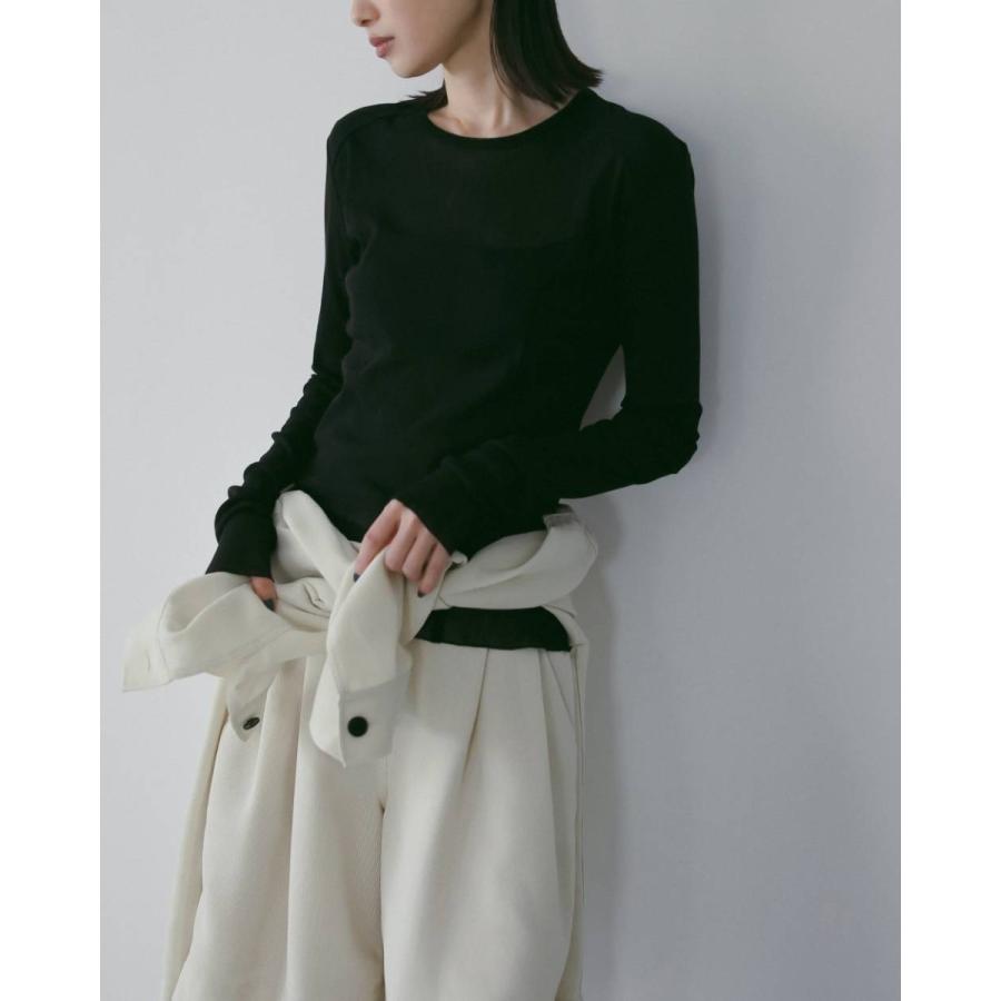 anuke＊トップス ànuke - ランダムピンタックトップス (ブラック) Random Pintuck Tops