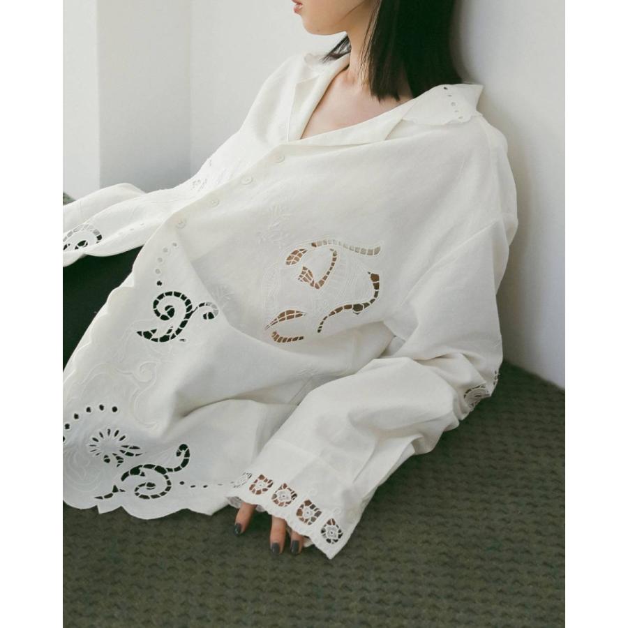 anuke（アンヌーク） Cutwork Opencollar Shirts 即日発送 : RAPTURE