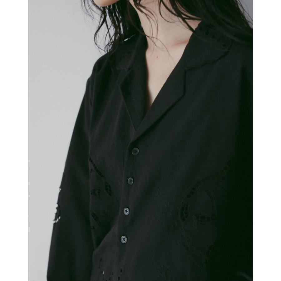 anuke（アンヌーク） Cutwork Opencollar Shirts 即日発送 : RAPTURE