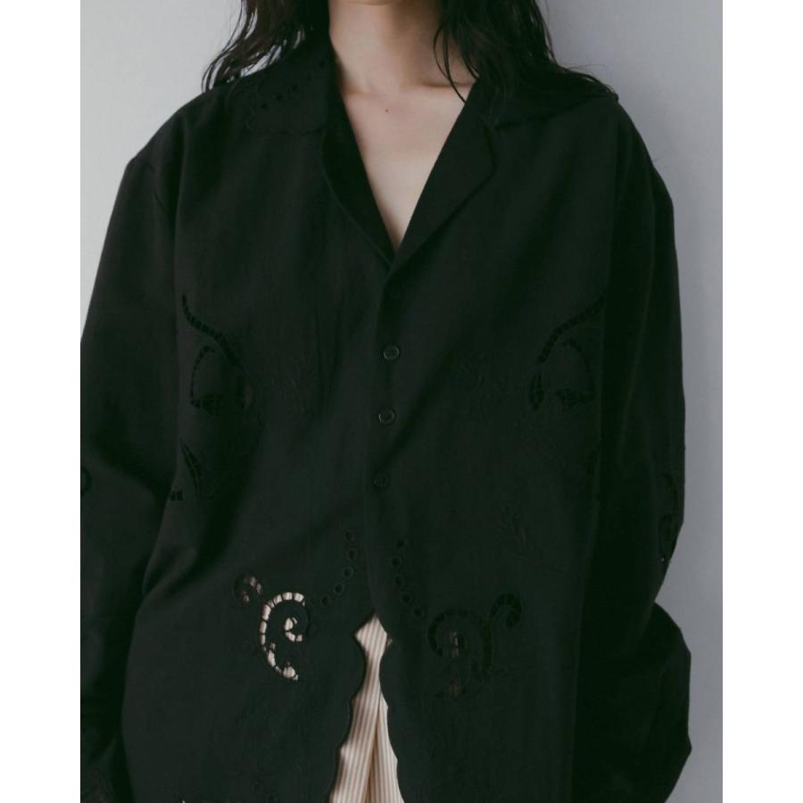 anuke（アンヌーク） Cutwork Opencollar Shirts 即日発送 : RAPTURE