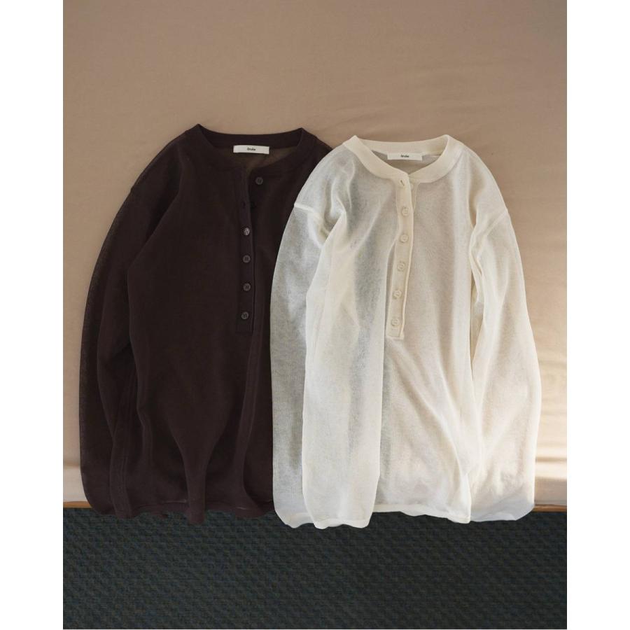 【新品・未使用】anuke Sheer Henley Knit アイボリー anuke（アンヌーク） Sheer Henley Knit 即日発送 : RAPTURE - 通販
