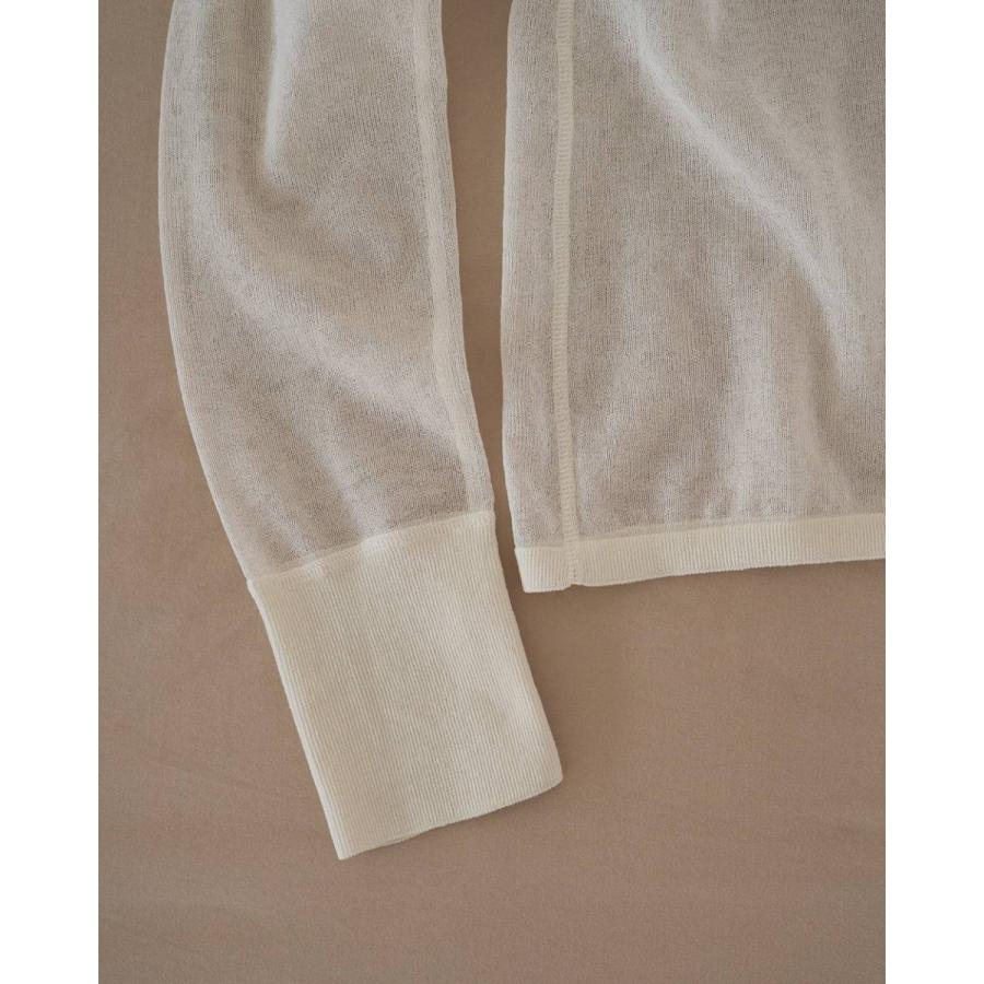 anuke（アンヌーク） Sheer Henley Knit 即日発送 : RAPTURE - 通販