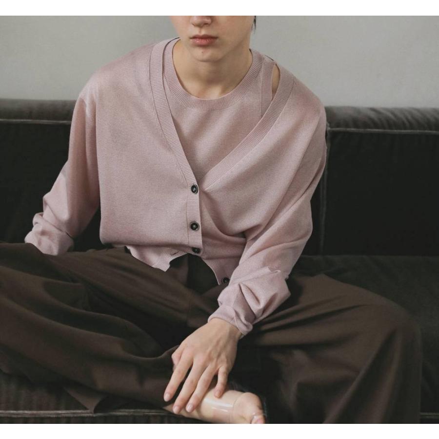 anuke（アンヌーク） Highgauge Sheer Cardigan 即日発送 : RAPTURE