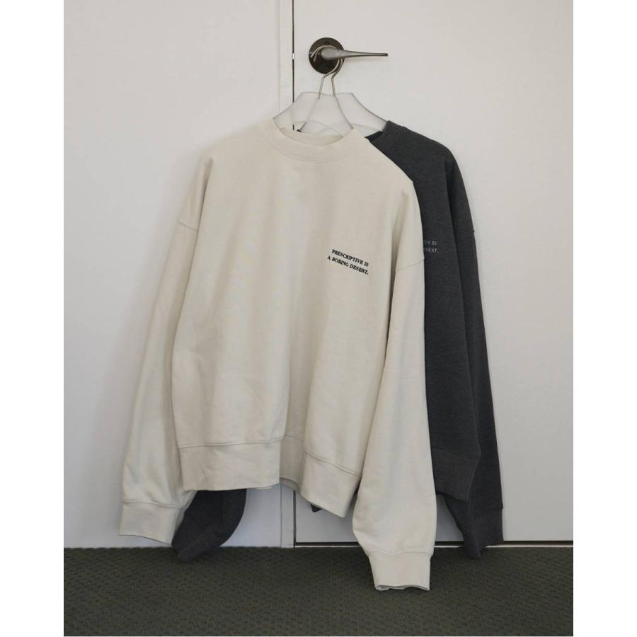 anuke Embroidery Logo Sweat ホワイト anuke（アンヌーク） Embroidery Logo Sweat 即日発送 : RAPTURE