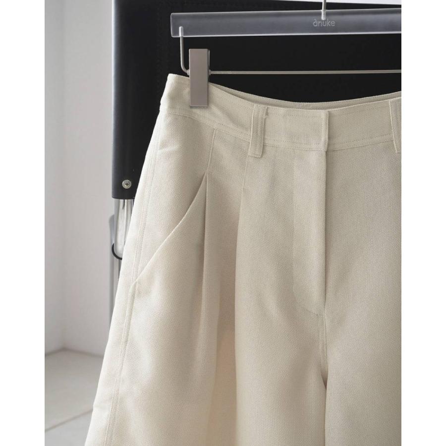 anuke（アンヌーク） Tuck Half Pants 即日発送 : RAPTURE - 通販