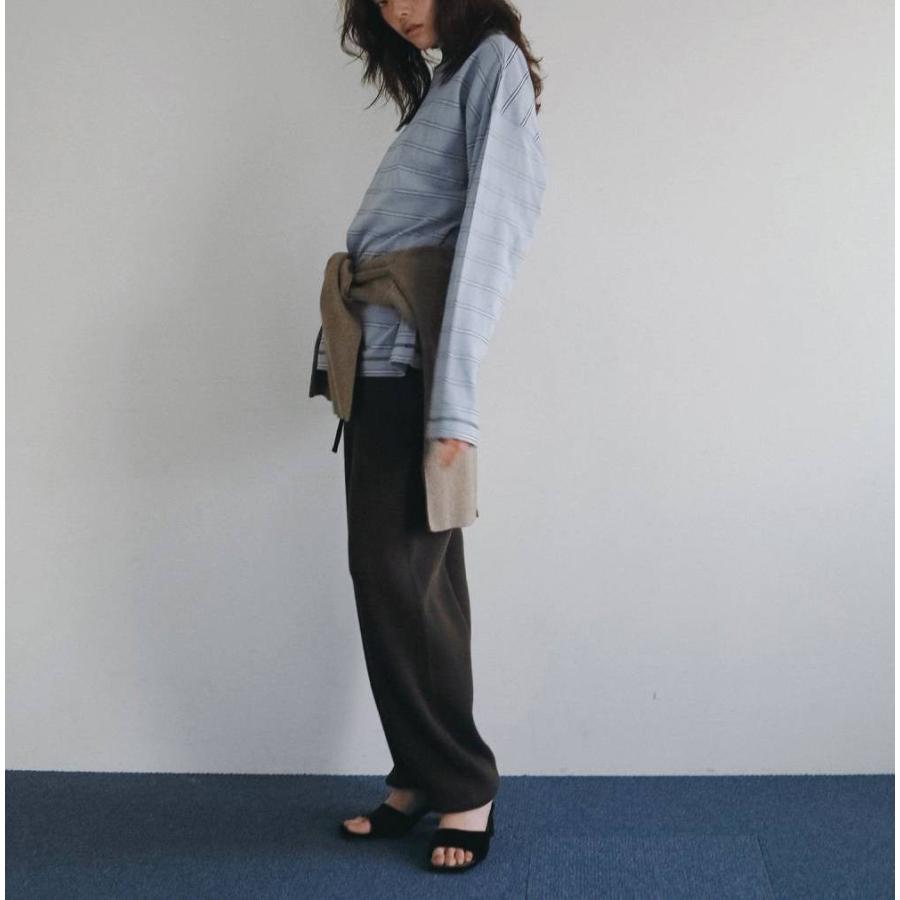 anuke（アンヌーク） Border Loose Long T-shirts 即日発送 : RAPTURE
