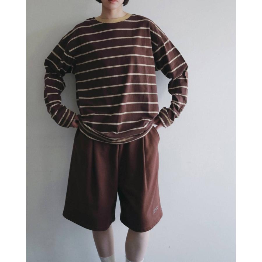 anuke（アンヌーク） Border Loose Long T-shirts 即日発送 : RAPTURE