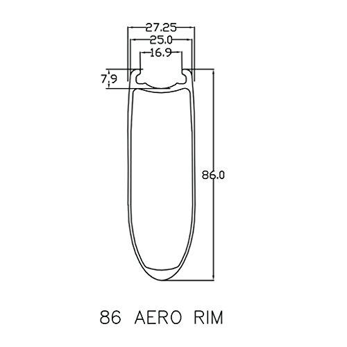 【超美品】 ICAN 86 mm Carbon Time Trial Wheelsetトライアスロン用Aero Road Bike Clincher Tubeless Ready 6 Pawls Hub 1920 g (標準ホイールセット) 【LW3223319418】(116107円)