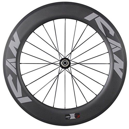 【超美品】 ICAN 86 mm Carbon Time Trial Wheelsetトライアスロン用Aero Road Bike Clincher Tubeless Ready 6 Pawls Hub 1920 g (標準ホイールセット) 【LW3223319418】(116107円)