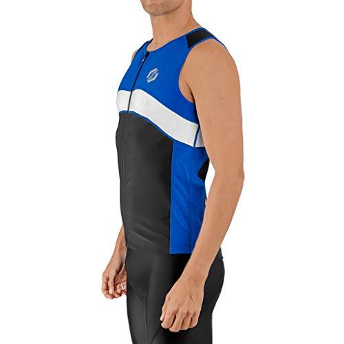 SLS 3男子トライアスロントップ-トライアスロンシャツ男子-トライジャージ-トライトップ男子-男子トライトップ-ノースリーブバイクジャージ(ブラック/ボルテ SLS 3男子トライアスロントップ トライアスロンシャツ男子 トライジャージ トライトップ男子 男子トライトップ ノースリーブバイクジャージ