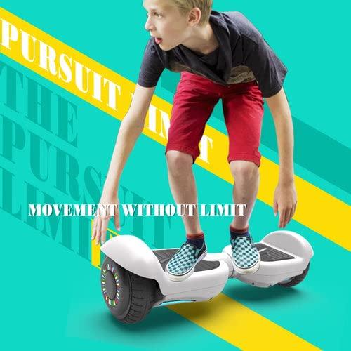 【新入荷】 オールニューHS 2.0 v Bluetoothホバーボードマットカラー2輪セルフバランシングフラッシュ式電動スクーター (ホワイト) 【UOI7090554603】(25541円)