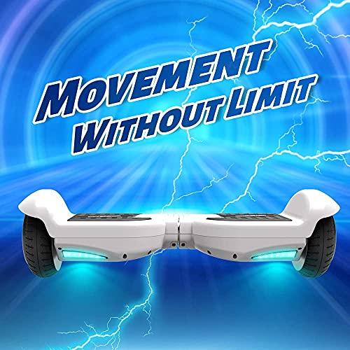 【新入荷】 オールニューHS 2.0 v Bluetoothホバーボードマットカラー2輪セルフバランシングフラッシュ式電動スクーター (ホワイト) 【UOI7090554603】(25541円)