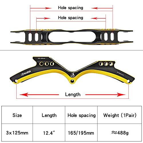 最新 PASENDI Professional Speed Skates Shoes 3 Wheels for Man 3 X 125 MM Big Wheels Carbon Fibre Roller Skating Shoes Black Inline Skate Shoes (ブラッ 【O1077253370】(38804円)