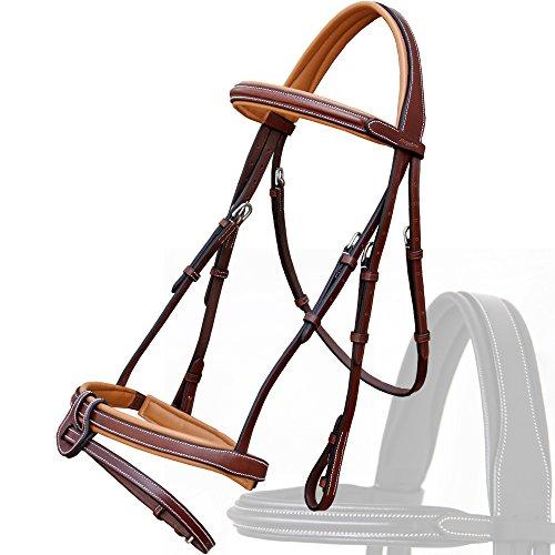 ExionProコンフォートライニングモノクラウンスナッフルブライドルU字型着脱式フラッシュホースブライドル&ラバー手綱付|Royal English Bridle for Horses ExionProコンフォートライニングモノクラウンスナッフルブライドルU字型着脱式フラッシュホースブライドル&ラバー手綱付|Royal English Bridle for Horses