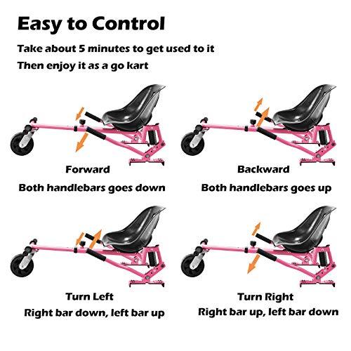 正規品 ホバーボードシートアタッチメント、大人・子供用ホバーボードゴーカート、ホバーボードをゴーカートに変身させるアクセサリー、オフロードタイヤとショック 【HO5496189458】(19798円)