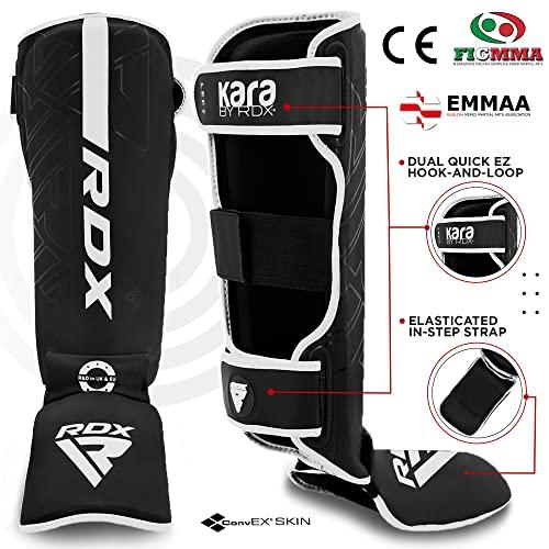 RDXシンガードキックボクシング用、ムエタイ用、トレーニングパッド用、マヤヒデ革カラ甲泡プロテクション用、レッグフットプロテクター格闘技用、スパーリ RDXシンガードキックボクシング用 ムエタイ用 トレーニングパッド用 マヤヒデ革カラ甲泡プロテクション用 レッグフットプロテクター格闘技用 foam