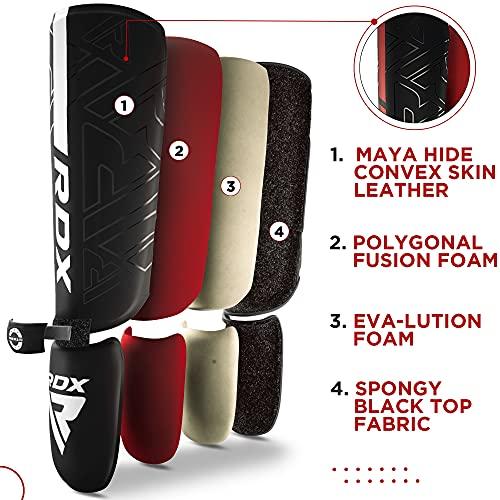 RDXシンガードキックボクシング用、ムエタイ用、トレーニングパッド用、マヤヒデ革カラ甲泡プロテクション用、レッグフットプロテクター格闘技用、スパーリ RDXシンガードキックボクシング用 ムエタイ用 トレーニングパッド用 マヤヒデ革カラ甲泡プロテクション用 レッグフットプロテクター格闘技用 foam