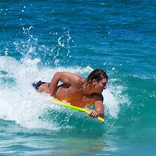 リストリード付きロガーヘッドビーチボディボード-軽量EPSコア-XPEフォームデッキとHDPEスリックボトムで快適、スピード、操作性を実現-子供や初心者に最適 スピード リストリード付きロガーヘッドビーチボディボード 軽量EPSコア XPEフォームデッキとHDPEスリックボトムで快適 操作性を実現 子供や初心者に最適