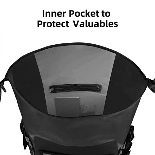 【早い者勝ち！】 ランケル防水バックパック、30/40/55 Lロールトップクロージャドライバッグ、サイドファスナー付きポケット、クッションパッド付きバックパネル、IPX 8防水 【1827492351】(10682円)